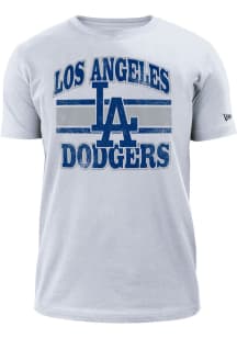 New Era Los Angeles Dodgers White Retro Short Sleeve T Shirt