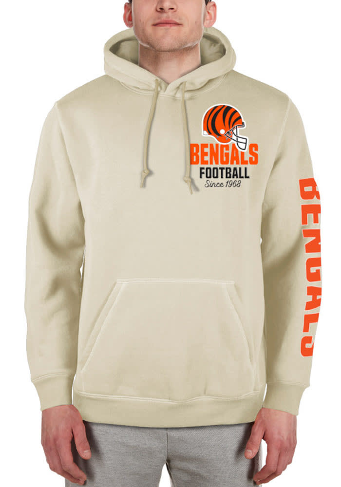 Men's New Era Black Cincinnati Bengals Team Tie-Dye Pullover Hoodie