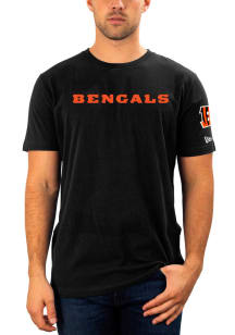 New Era Cincinnati Bengals Black GAMEDAY WORDMARK Short Sleeve Fashion T Shirt