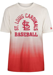 New Era St Louis Cardinals Red Throwback Ombre Short Sleeve Fashion T Shirt