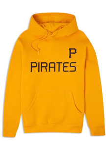 New Era Pittsburgh Pirates Mens Gold City Connect Wordmark Long Sleeve Hoodie