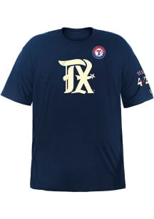 New Era Texas Rangers Navy Blue City Connect Wordmark Short Sleeve T Shirt