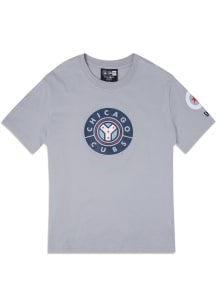 New Era Chicago Cubs Grey City Connect Logo Short Sleeve T Shirt
