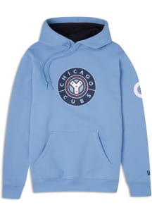 New Era Chicago Cubs Mens Light Blue City Connect Logo Long Sleeve Hoodie