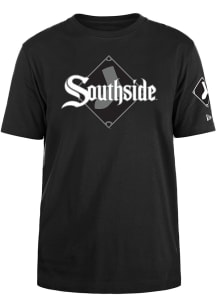 New Era Chicago White Sox Black City Connect Wordmark Short Sleeve T Shirt