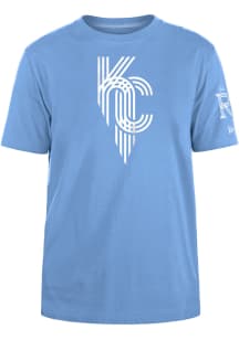 New Era Kansas City Royals Light Blue City Connect Wordmark Short Sleeve T Shirt