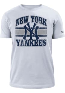 New Era New York Yankees White Retro Short Sleeve T Shirt