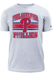 New Era Philadelphia Phillies White Retro Short Sleeve T Shirt