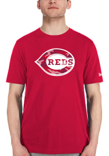 New Era Cincinnati Reds Red Mono Camo Short Sleeve Fashion T Shirt