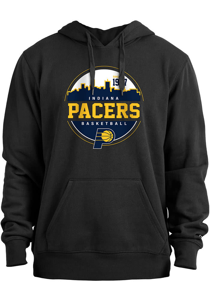 New Era Indiana Pacers Mens Black NBA TIP OFF Long Sleeve Hoodie