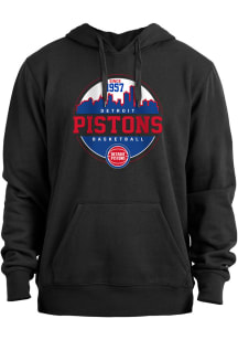 New Era Detroit Pistons Mens Black NBA TIP OFF Long Sleeve Hoodie