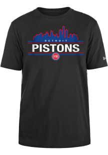 New Era Detroit Pistons Black NBA TIP OFF Short Sleeve T Shirt