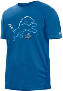 New Era Detroit Lions Mens Blue Primary Logo Big and Tall T-Shirt