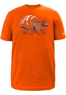New Era Cincinnati Bengals Mens Orange Primary Logo Big and Tall T-Shirt