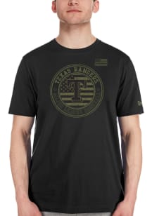 New Era Texas Rangers Black Armed Forces Day Short Sleeve T Shirt