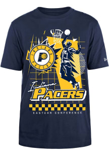 New Era Indiana Pacers Navy Blue Rally Drive Short Sleeve Fashion T Shirt