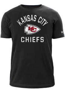 New Era Kansas City Chiefs Black HEART AND SOUL Short Sleeve T Shirt