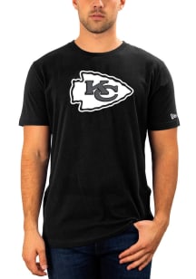 New Era Kansas City Chiefs Black TONAL LOGO Short Sleeve T Shirt