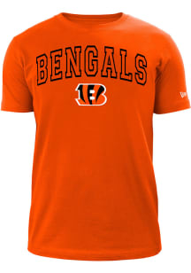 New Era Cincinnati Bengals Orange ARCH NAME MASCOT Short Sleeve T Shirt