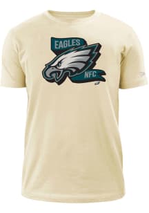 New Era Philadelphia Eagles Tan Throwback Logo Short Sleeve T Shirt