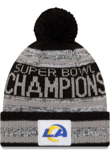 New Era Los Angeles Rams Black 2022 Super Bowl LVI Parade Knit Mens Knit Hat