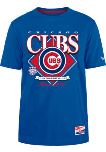 New Era Chicago Cubs Blue THROWBACK Short Sleeve T Shirt