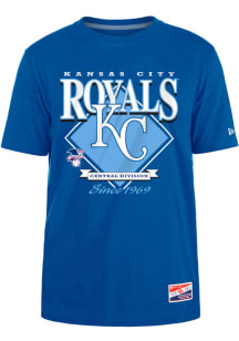 New Era Kansas City Royals Blue THROWBACK Short Sleeve T Shirt