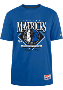 New Era Dallas Mavericks Blue THROWBACK Short Sleeve T Shirt