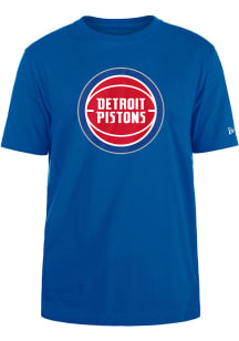 New Era Detroit Pistons Blue KEY Short Sleeve T Shirt