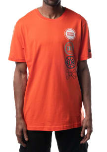 New Era Detroit Pistons Orange City Edition Short Sleeve T Shirt