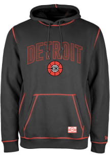 New Era Detroit Pistons Mens Black City Edition Fashion Hood