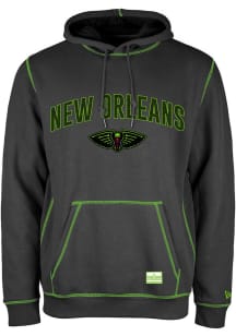 New Era New Orleans Pelicans Mens Black City Edition Fashion Hood