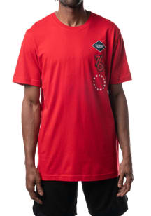New Era Philadelphia 76ers Red City Edition Short Sleeve T Shirt