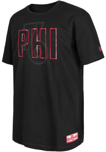 New Era Philadelphia 76ers Black City Edition Short Sleeve Fashion T Shirt