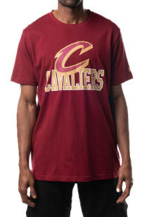 New Era Cleveland Cavaliers Maroon Tip Off Short Sleeve T Shirt
