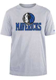 New Era Dallas Mavericks Grey Tip Off Short Sleeve T Shirt