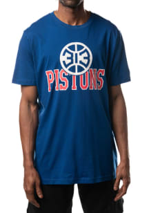 New Era Detroit Pistons Blue Tip Off Short Sleeve T Shirt