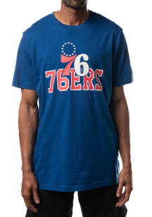New Era Philadelphia 76ers Blue Tip Off Short Sleeve T Shirt