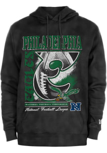 New Era Philadelphia Eagles Mens Black Sport Classics Fashion Hood