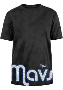 New Era Dallas Mavericks Black Oversized Essentials Short Sleeve T Shirt