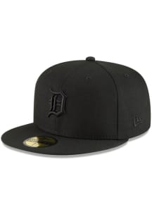 New Era Detroit Tigers Mens Black Tonal Logo 59FIFTY Fitted Hat