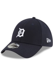 New Era Detroit Tigers Mens Navy Blue Team Classic 39THIRTY Flex Hat