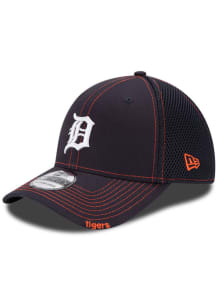 New Era Detroit Tigers Mens Navy Blue Team Neo 39THIRTY Flex Hat