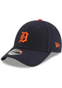 New Era Detroit Tigers Road The League 9FORTY Adjustable Hat - Navy Blue