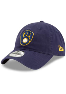 New Era Milwaukee Brewers Game Replica Core Classic 2.0 9TWENTY Adjustable Hat - Navy Blue