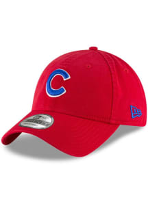 New Era Chicago Cubs Core Classic 2.0 9TWENTY Design Adjustable Hat - Red