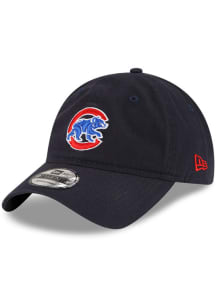 New Era Chicago Cubs Bear Logo Core Classic 2.0 9TWENTY Adjustable Hat - Navy Blue