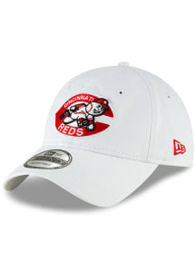 New Era Cincinnati Reds Cooperstown Core Classic 2.0 9TWENTY Adjustable Hat - White