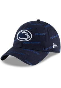 New Era Penn State Nittany Lions Navy Blue Worded 9TWENTY Womens Adjustable Hat