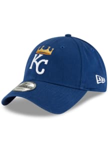 New Era Kansas City Royals Crown Logo Core Classic 2.0 9TWENTY Adjustable Hat - Blue